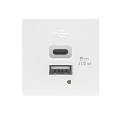 USB A USB C 21W hleðslutæki